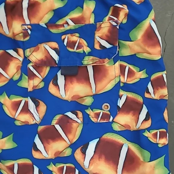 RALPH LAUREN POLO SPORT TROPICAL FISH PRINT SWIM SHORTS - Picture 11 of 13